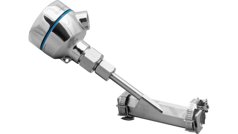 ステンレス製センサヘッドTA30R搭載バージョン、角度：20°、DN25、1"、配管外径：⌀33.7 mm
