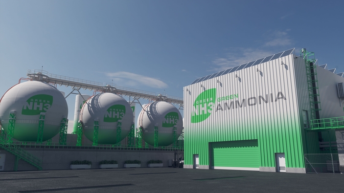 Green ammonia production center
