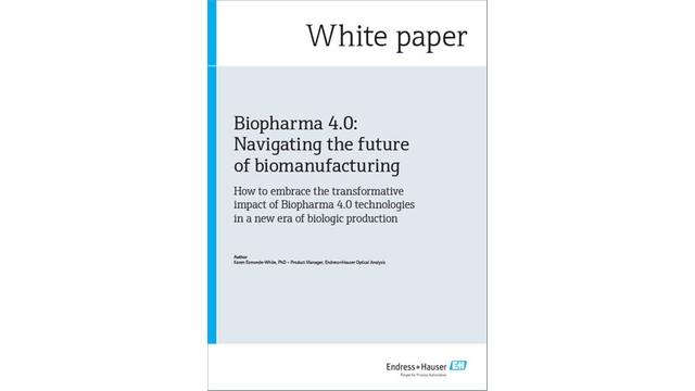 Cover image of the Biopharma 4.0 white paper