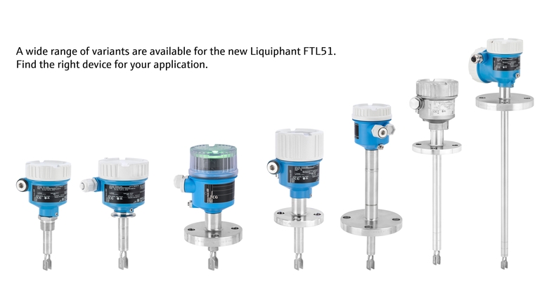 新しいLiquiphant FTL51Bには、非常に多様なオプションが付属します。