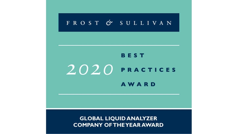 Endress+Hauser がFrost & Sullivan社の水質分析計部門2020年グローバルカンパニー・オブザイヤーを受賞