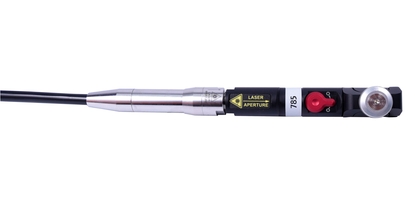 製品写真：Raman Rxn-10プローブ、側面右向き