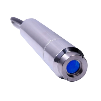 製品写真：Raman Rxn-20プローブ、オプティックレンズ付き、正面右下隅向き