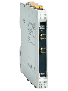 RN22 intrinsically safe isolating barrier, power supply and signal doubler for hazardous areas