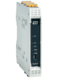 RLN42 2チャンネルNAMUR変換器（絶縁アンプ）、汎用電源およびリレー信号出力付き