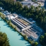 ARA Worblental（スイスの排水処理施設）の空中写真