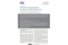 サイバーセキュリティのホワイトペーパー Ethernet-APLフィールドデバイスのためのOTセキュリティ要件