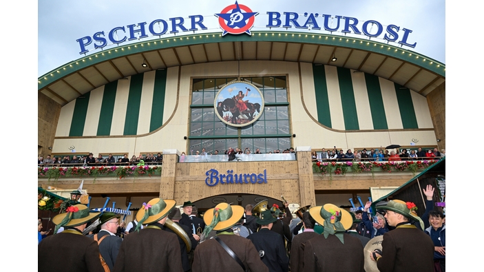 ミュンヘン・オクトーバーフェストのPschorr Bräurosl（プショール・ブロイロスル）テント