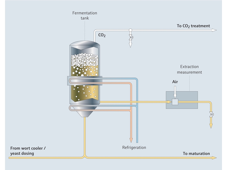 ビール醸造における発酵プロセスの概要