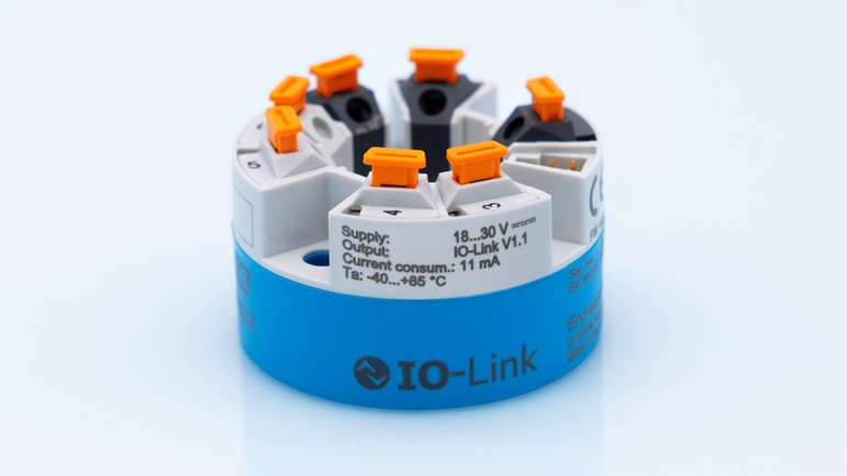プッシュイン端子付きiTEMP TMT36 IO-Link RTDヘッド組込型温度伝送器